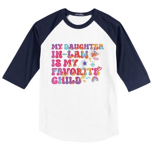 My Daughter In Law Is My Favorite Child Funny Family Baseball Sleeve Shirt