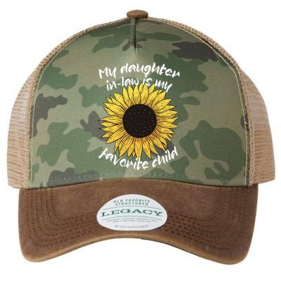 My Daughter In Law Is My Favorite Child Family Sunflower Legacy Tie Dye Trucker Hat