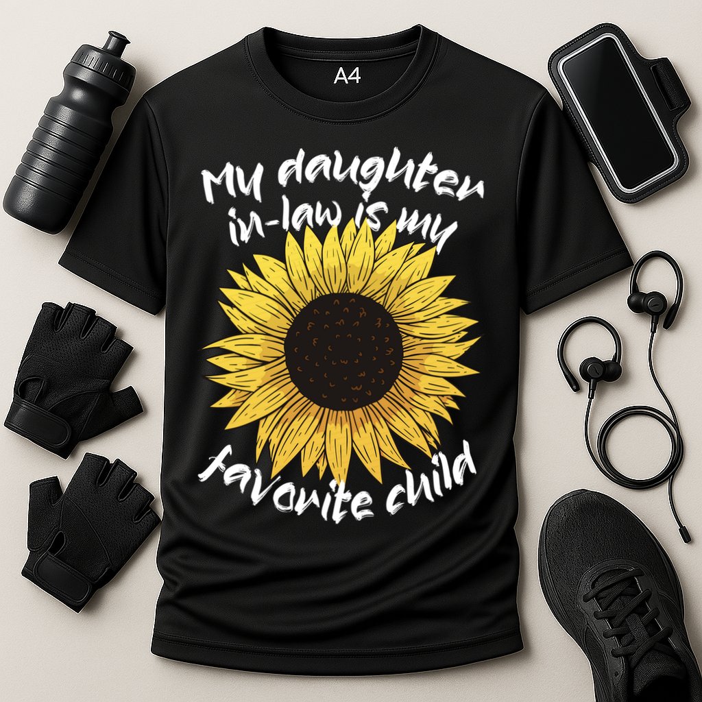 My Daughter In Law Is My Favorite Child Family Sunflower Cooling Performance Crew T-Shirt