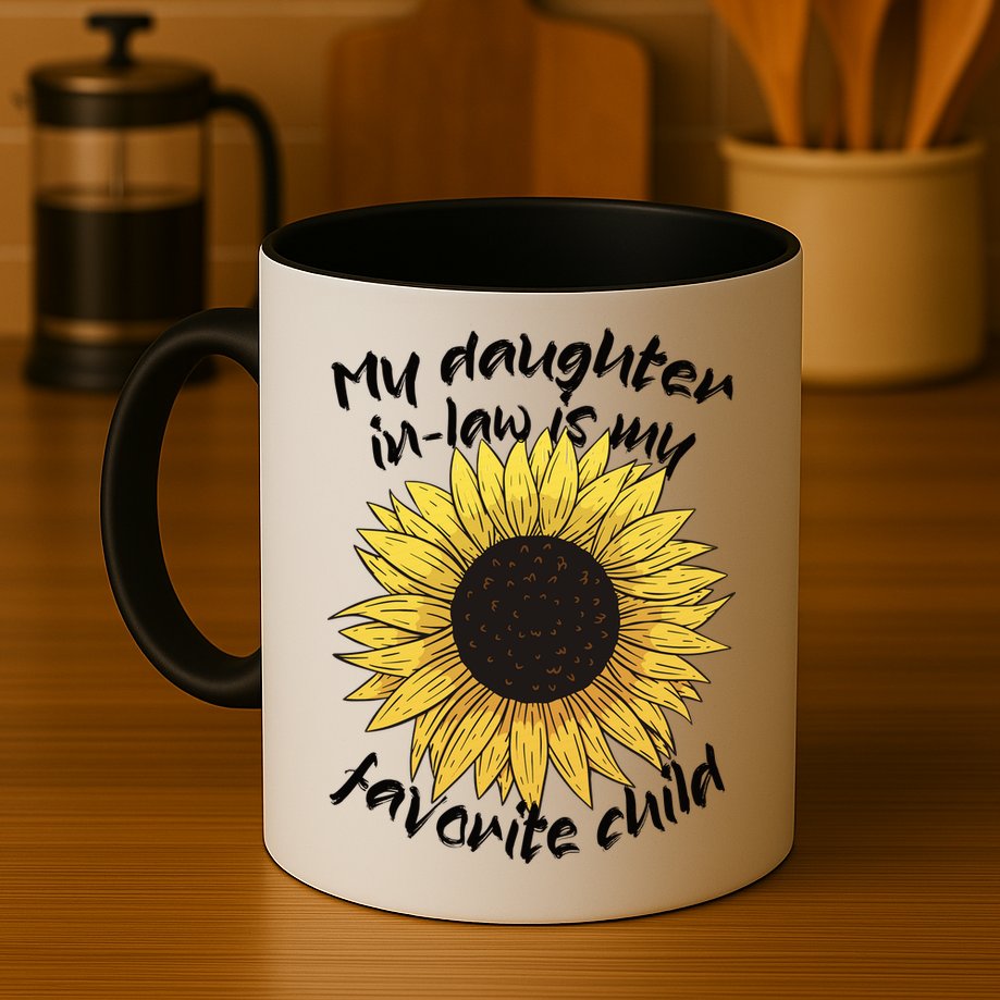 My Daughter In Law Is My Favorite Child Family Sunflower Mug