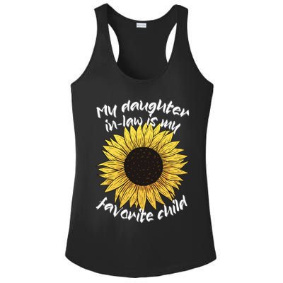 My Daughter In Law Is My Favorite Child Family Sunflower Ladies PosiCharge Competitor Racerback Tank