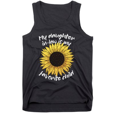 My Daughter In Law Is My Favorite Child Family Sunflower Tank Top