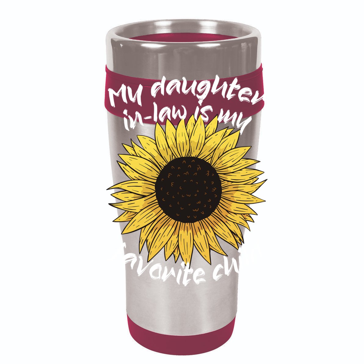 My Daughter In Law Is My Favorite Child Family Sunflower Golf Towel