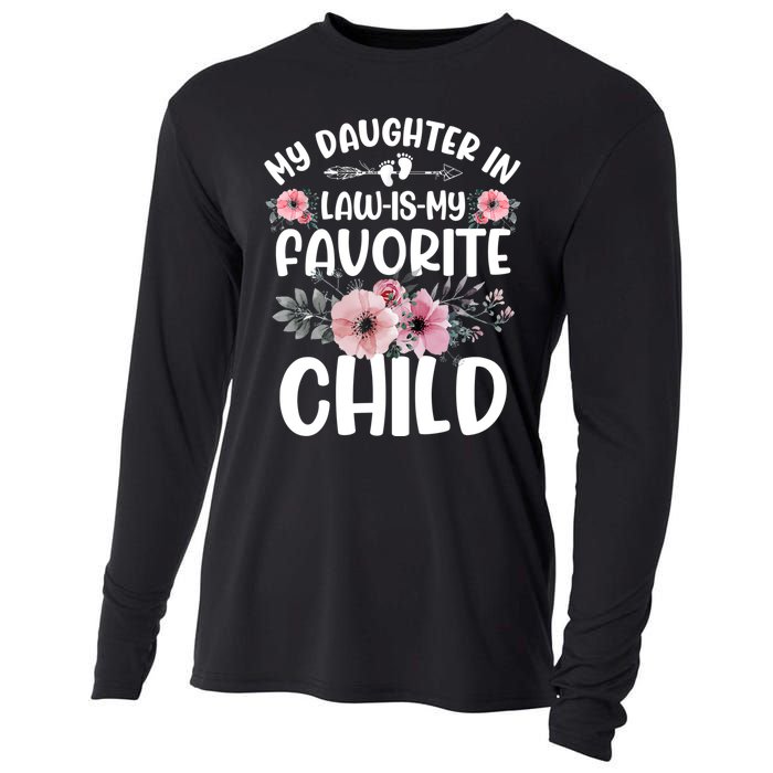 My Daughter In Law Is My Favorite Child Funny Fathers Day Cooling Performance Long Sleeve Crew