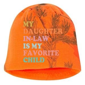 My Daughter In Law Is My Favorite Child Mother In Law Day Kati - Camo Knit Beanie