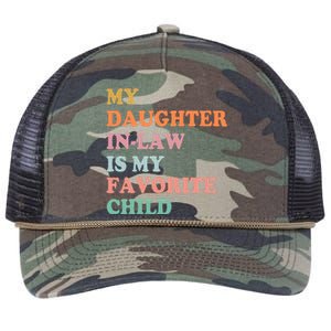 My Daughter In Law Is My Favorite Child Mother In Law Day Retro Rope Trucker Hat Cap