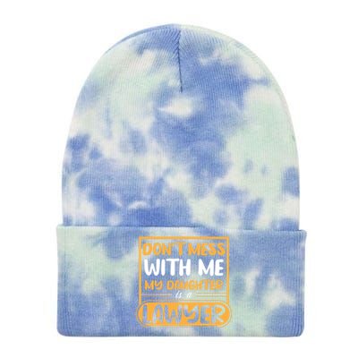 My Daughter Is A Lawyer Gift Tie Dye 12in Knit Beanie