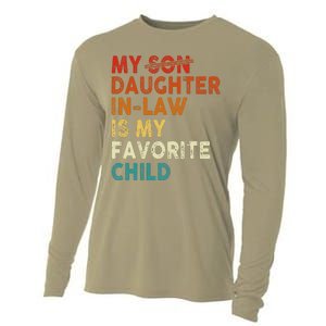 My Daughter In Law Is My Favorite Child Funny Replaced Son Cooling Performance Long Sleeve Crew