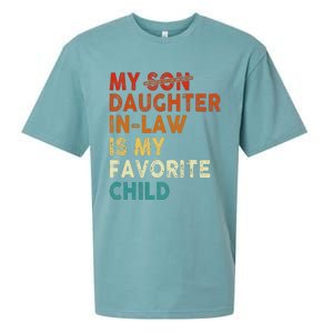 My Daughter In Law Is My Favorite Child Funny Replaced Son Sueded Cloud Jersey T-Shirt