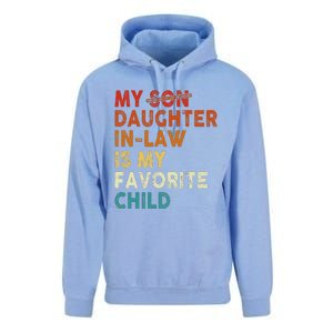 My Daughter In Law Is My Favorite Child Funny Replaced Son Unisex Surf Hoodie