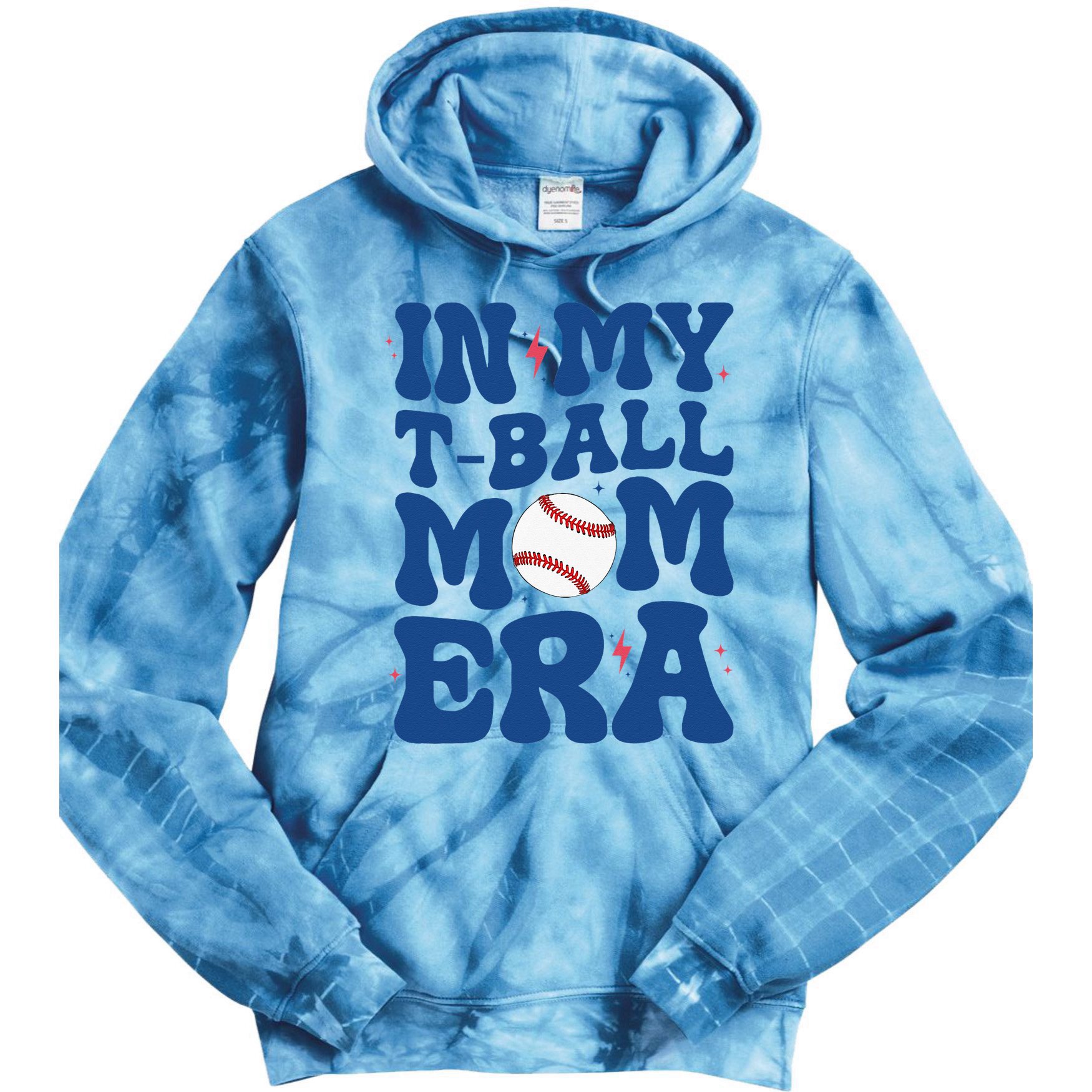 MotherS Day In My Tball Mom Era Tie Dye Hoodie