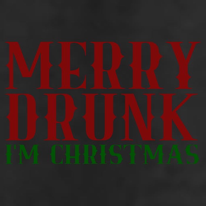 Merry Drunk Im Christmas Funny Holiday 7 Panel Mesh Trucker Snapback Hat