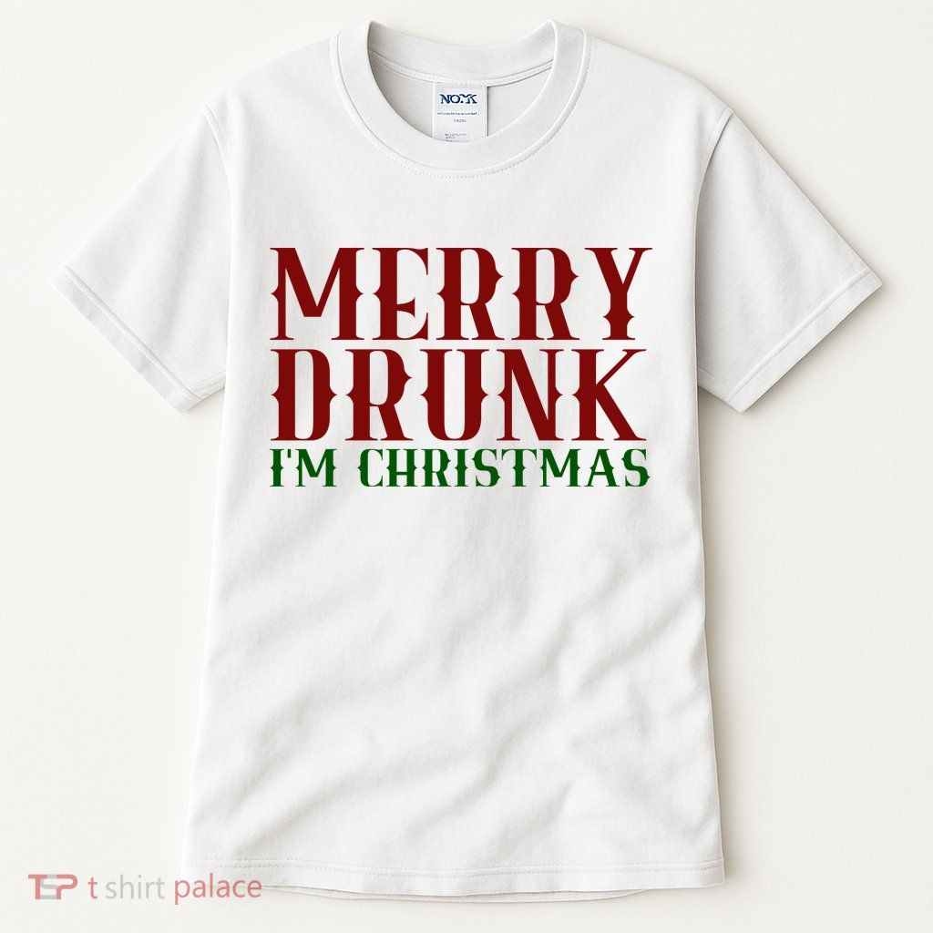 Merry Drunk Im Christmas Funny Holiday Tall T-Shirt