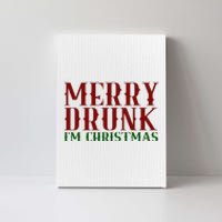 Merry Drunk Im Christmas Funny Holiday Canvas