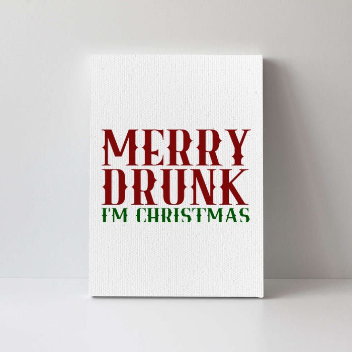 Merry Drunk Im Christmas Funny Holiday Canvas