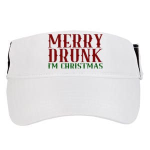 Merry Drunk Im Christmas Funny Holiday Adult Drive Performance Visor