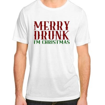 Merry Drunk Im Christmas Funny Holiday Adult ChromaSoft Performance T-Shirt