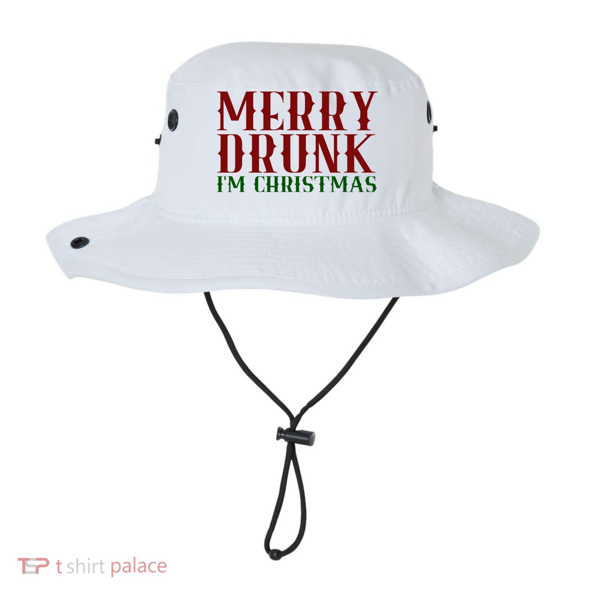 Merry Drunk Im Christmas Funny Holiday Bucket Hat