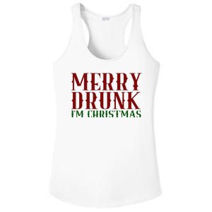 Merry Drunk Im Christmas Funny Holiday Ladies PosiCharge Competitor Racerback Tank