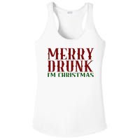 Merry Drunk Im Christmas Funny Holiday Ladies PosiCharge Competitor Racerback Tank