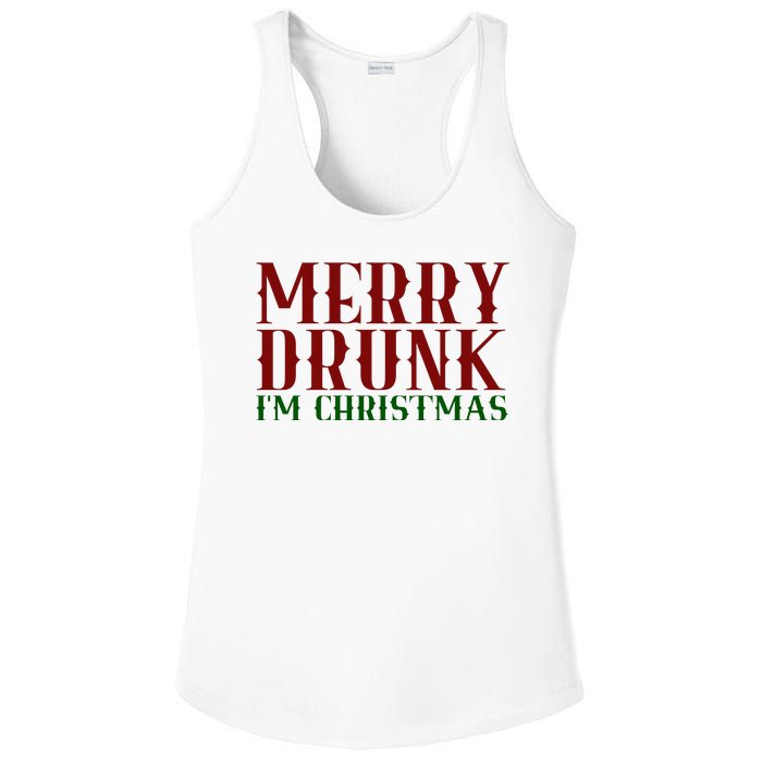 Merry Drunk Im Christmas Funny Holiday Ladies PosiCharge Competitor Racerback Tank