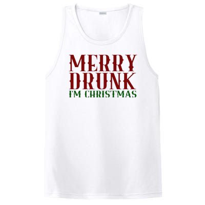 Merry Drunk Im Christmas Funny Holiday PosiCharge Competitor Tank