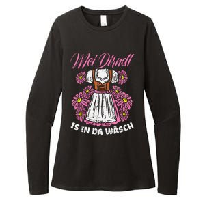 Mei Dirndl In Da Wasch Oktoberfest Funny German Womens CVC Long Sleeve Shirt