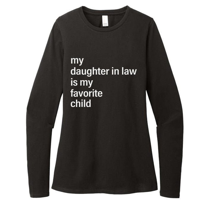 My Daughter In Law Is My Favorite Child Father's Day in Law Womens CVC Long Sleeve Shirt