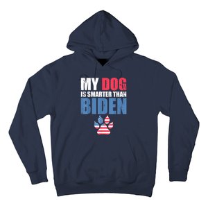 My Dog Is Smarter Than Your President Biden Funny AntiBiden Hoodie