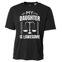 My Daughter Is Lawesome Daughter Lawyer Law Student Cooling Performance Crew T-Shirt