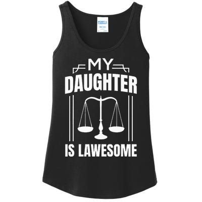 My Daughter Is Lawesome Daughter Lawyer Law Student Ladies Essential Tank