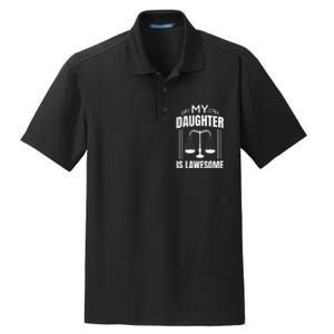 My Daughter Is Lawesome Daughter Lawyer Law Student Dry Zone Grid Polo