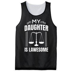 My Daughter Is Lawesome Daughter Lawyer Law Student Mesh Reversible Basketball Jersey Tank