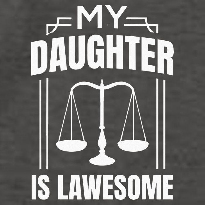 My Daughter Is Lawesome Daughter Lawyer Law Student Vector Backpack