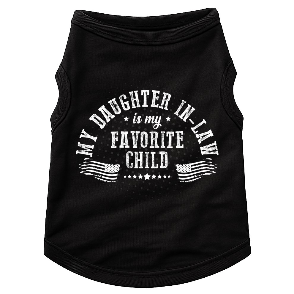 My Daughter In Law Is My Favorite Child Usa Flag Doggie Tank