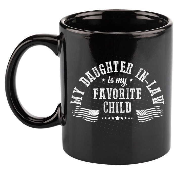 My Daughter In Law Is My Favorite Child Usa Flag 11oz C Handle Ceramic Mug
