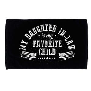 My Daughter In Law Is My Favorite Child Usa Flag Microfiber Hand Towel