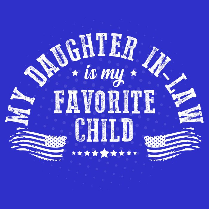 My Daughter In Law Is My Favorite Child Usa Flag Women's V-Neck T-Shirt