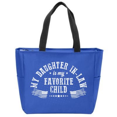 My Daughter In Law Is My Favorite Child Usa Flag Zip Tote Bag