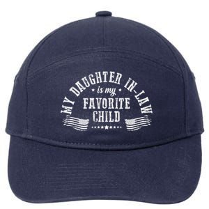 My Daughter In Law Is My Favorite Child Usa Flag 7-Panel Snapback Hat