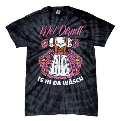 Mei Dirndl In Da Wasch Oktoberfest Funny German Girls Tie-Dye T-Shirt