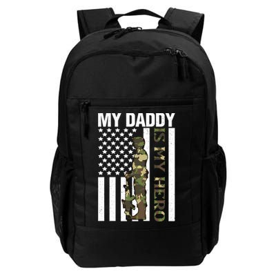 My Daddy Is My Hero Army Daddy Vintage Father Day Funny Gift Backpack