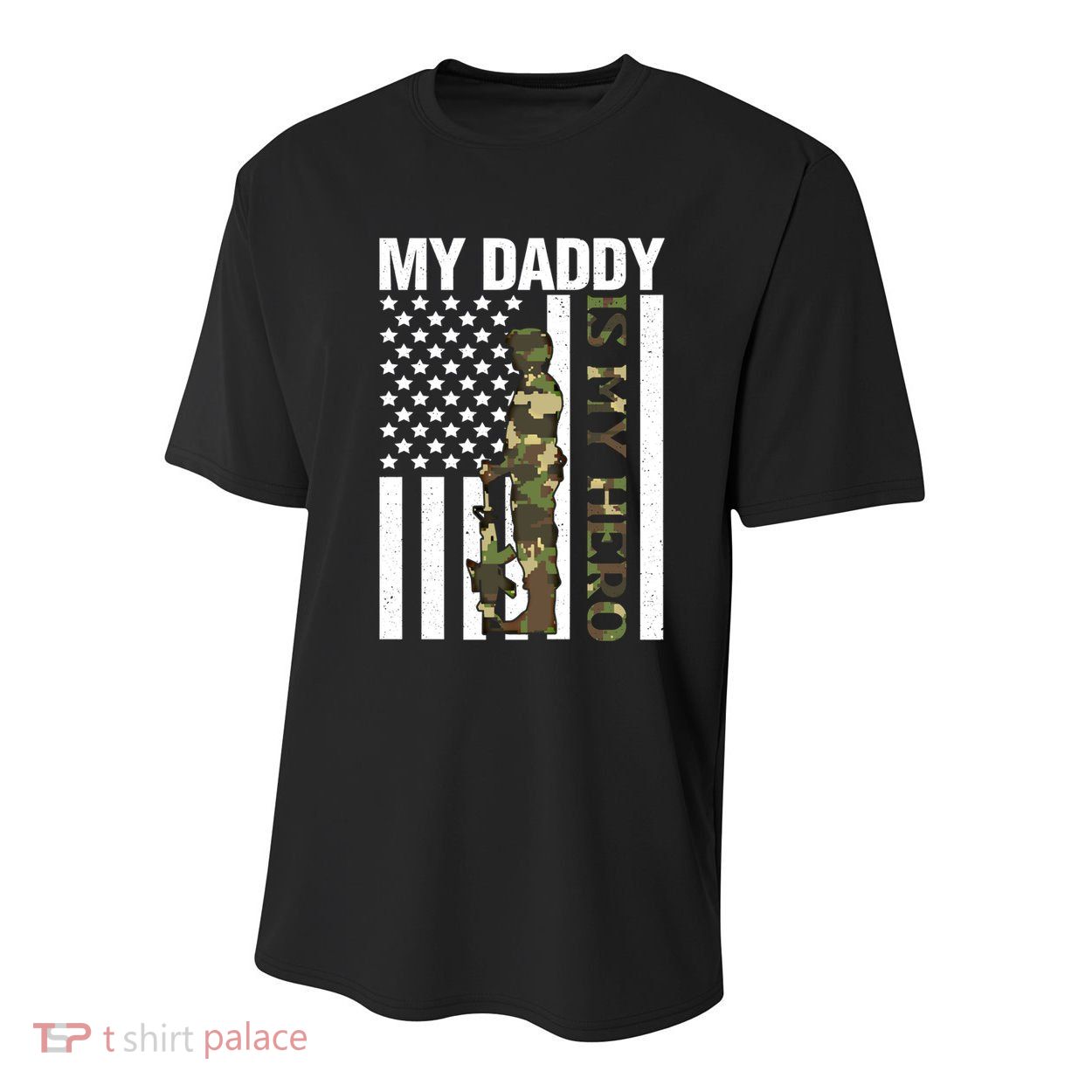 My Daddy Is My Hero Army Daddy Vintage Father Day Funny Gift Youth Performance Sprint T-Shirt