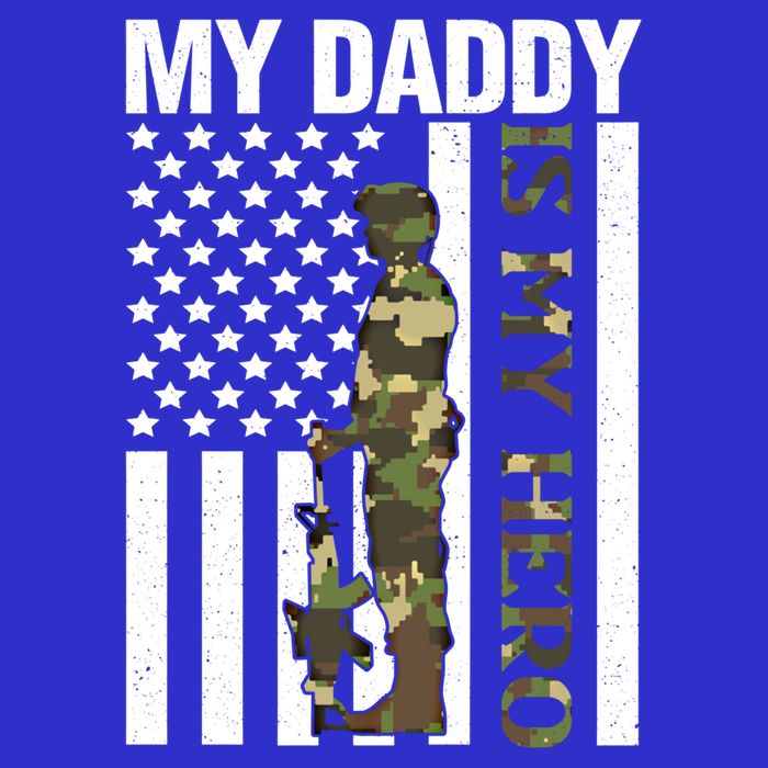My Daddy Is My Hero Army Daddy Vintage Father Day Funny Gift Button
