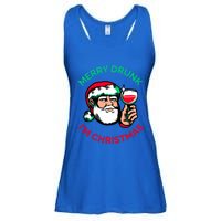 Merry Drunk Im Christmas Funny Santa Claus Ing Wine Great Gift Ladies Essential Flowy Tank