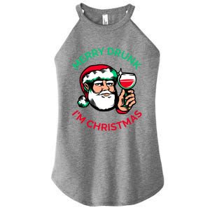 Merry Drunk Im Christmas Funny Santa Claus Ing Wine Great Gift Women's Perfect Tri Rocker Tank