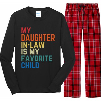 My DaughterInLaw Is My Favorite Child Fathers Day Gift Long Sleeve Pajama Set