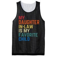 My DaughterInLaw Is My Favorite Child Fathers Day Gift Mesh Reversible Basketball Jersey Tank