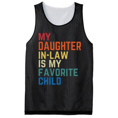 My DaughterInLaw Is My Favorite Child Fathers Day Gift Mesh Reversible Basketball Jersey Tank