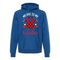 My Dog Is My Valentines Dog Lover Valentines Day Gift Premium Hoodie